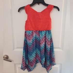 Pink & Violet little girls dress Size: M 7/8